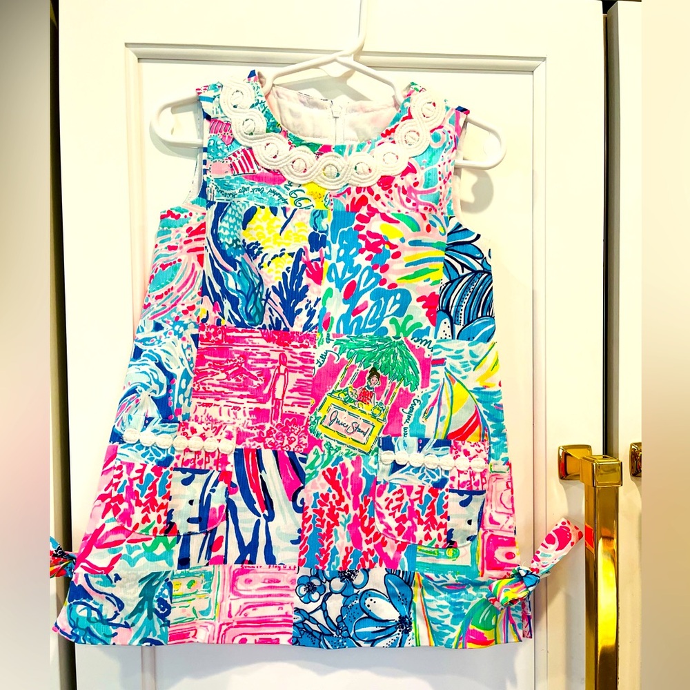 LITTLE LILLY PULITZER SHIFT IN SUMMER REMIX PRINT, SIZE 2 •NWOT•